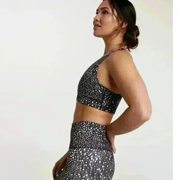 NWT Calia Women's Sports Bra Essentials Cinch Front Polka Dot XS Stretch - Picture 6 of 6